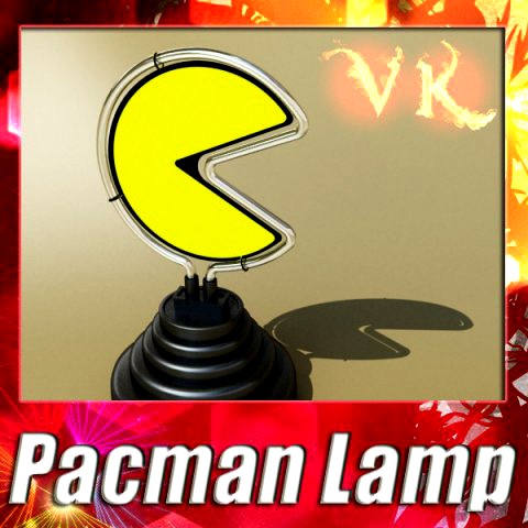 Pacman Table Lamp 3D Model