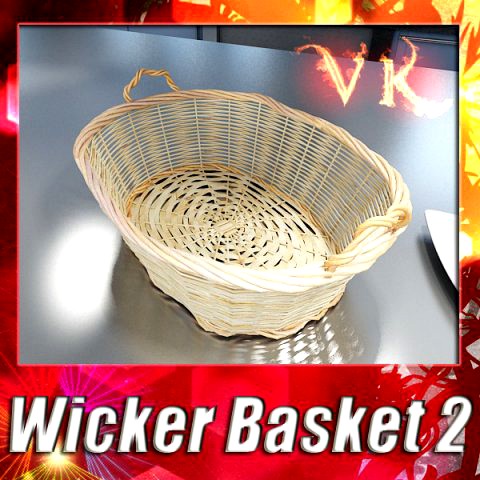 Wicker Basket 3D Model