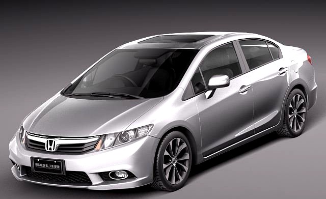 Honda Civic Sedan 2012 3D Model