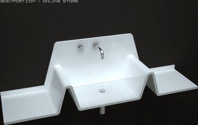 Zigzag washstand 3D Model