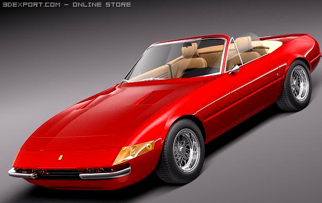 Ferrari Daytona 19681973 spider 3D Model