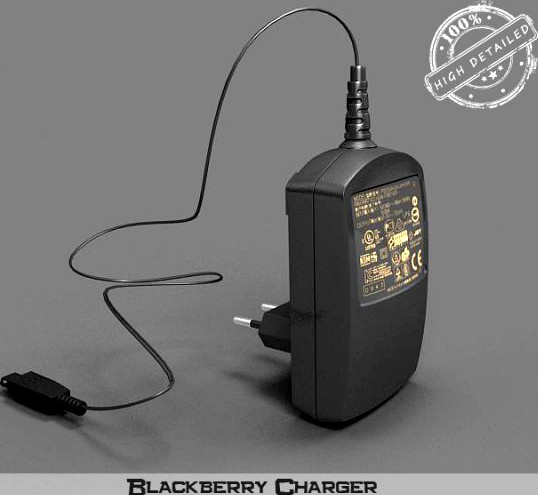 BlackBerry Charger 3D Model