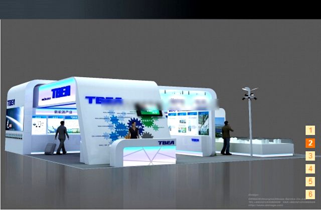 Exhibition area 12X12 3DMAX2009 3D Model