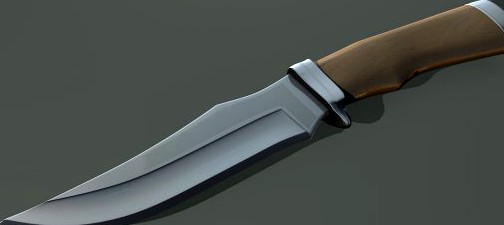 Hunters knife 3D Model