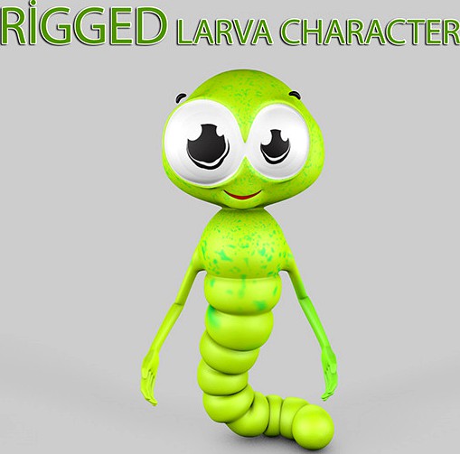 Larva Rigged Character
