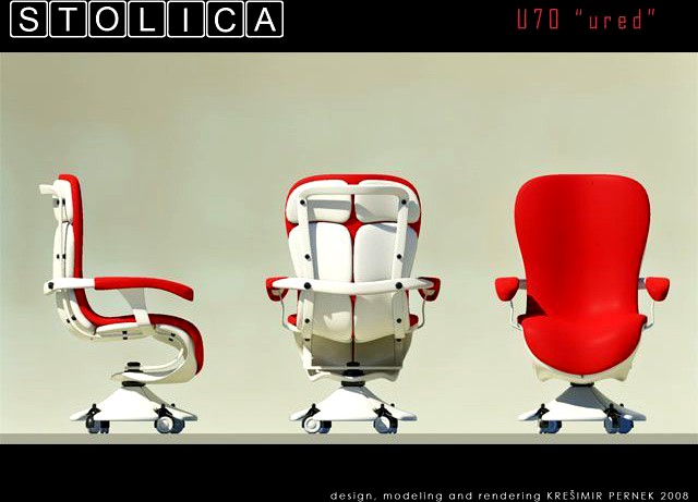 STOLICA U70 ured 3D Model