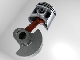 Two-stroke slider-crank mechanism