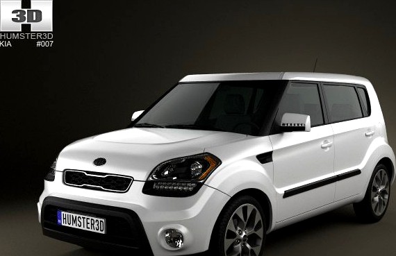 Kia Soul 2012 3D Model