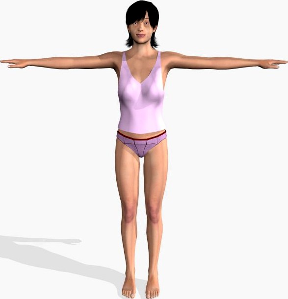 Sexy Girl Nandini 3D Model