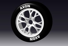 Compomotive CXR 13" Motorsport Wheel with AVON Tyre