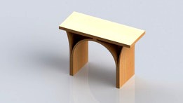 This is a model of the Mike Jarvi steam bent bench