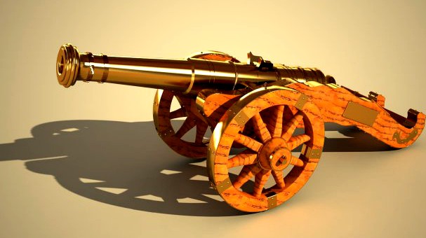 Cannon Miniature 3D Model