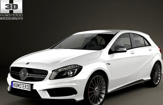 MercedesBenz Aclass AMG 2013 3D Model