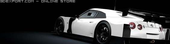 2008 Super GT Nissan GTR 3D Model