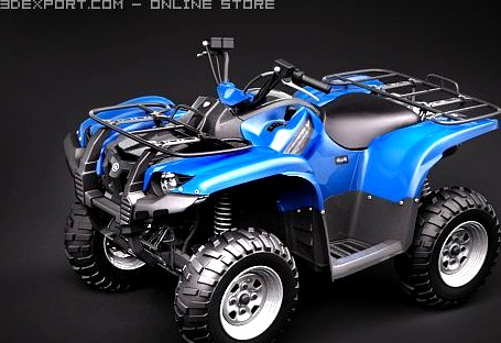 Yamaha Grizzly 700FI 3D Model