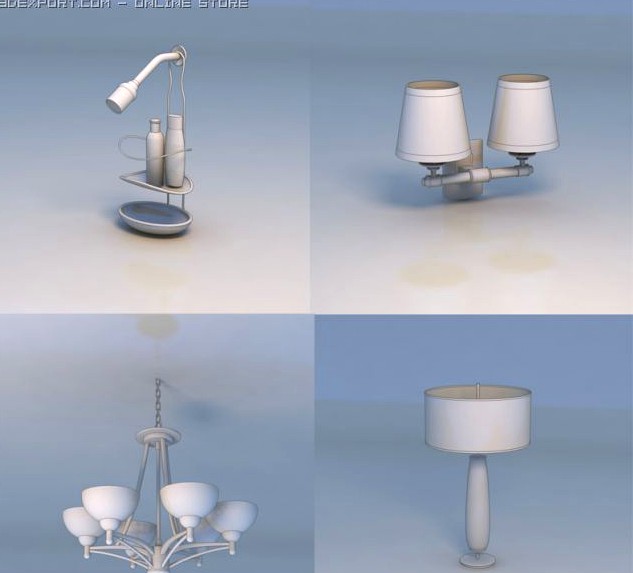 Light fixture lamp wall light 3D Model