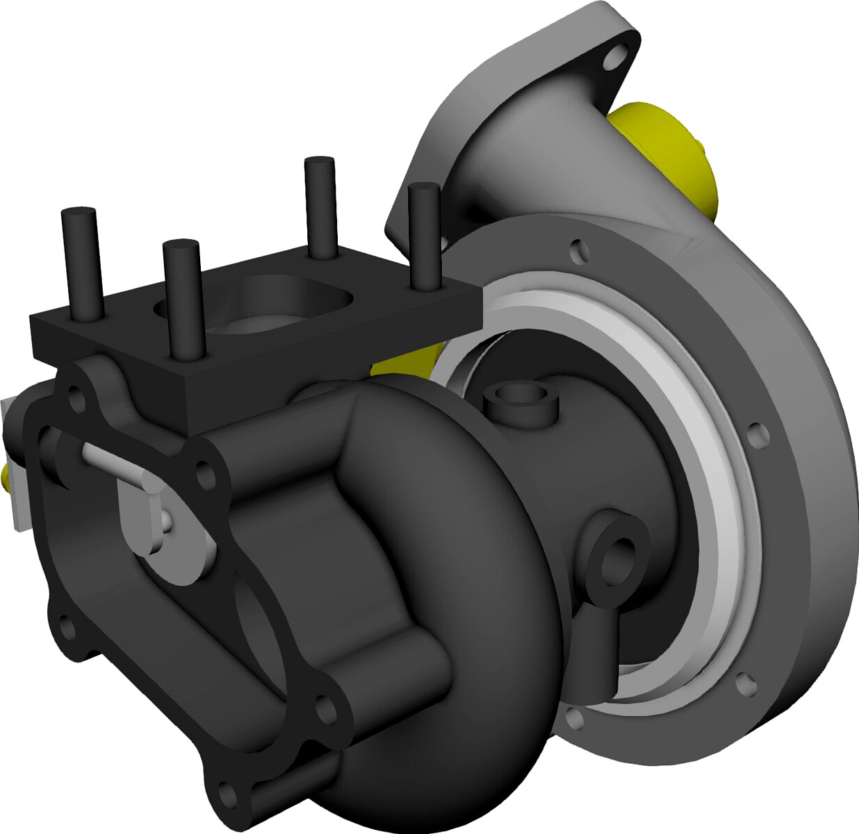 Garrett GT28 Turbo 3D CAD Model