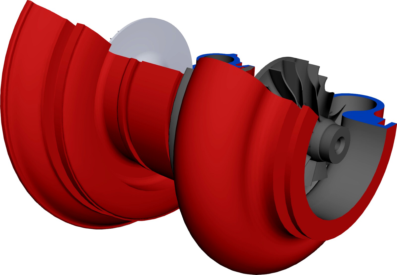 Turbocharger 3D CAD Model