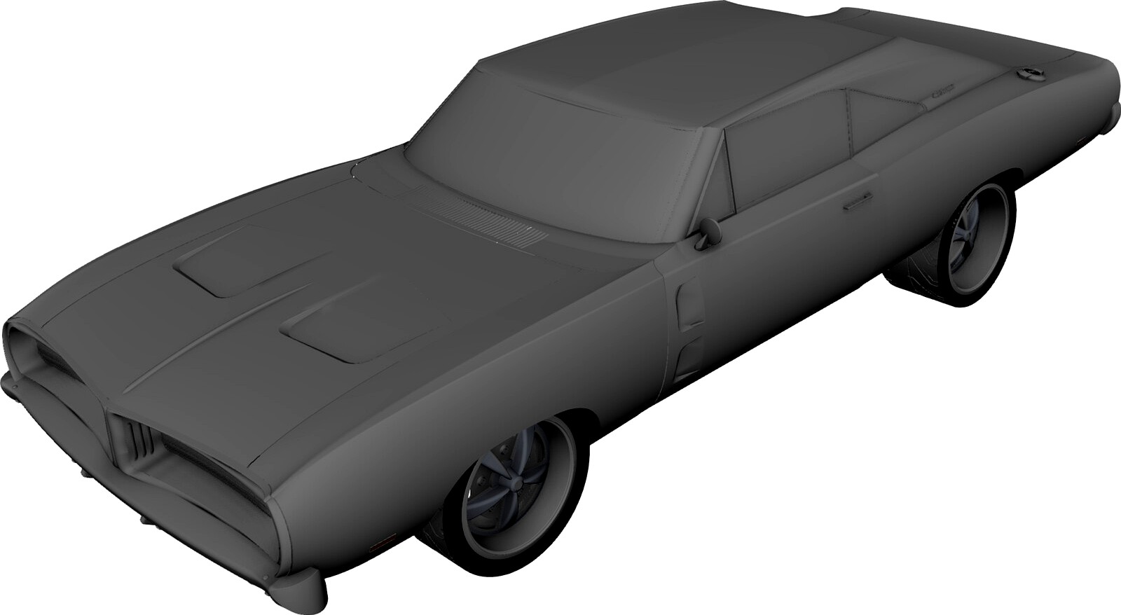 Dodge Charger RT (1968) 3D CAD Model