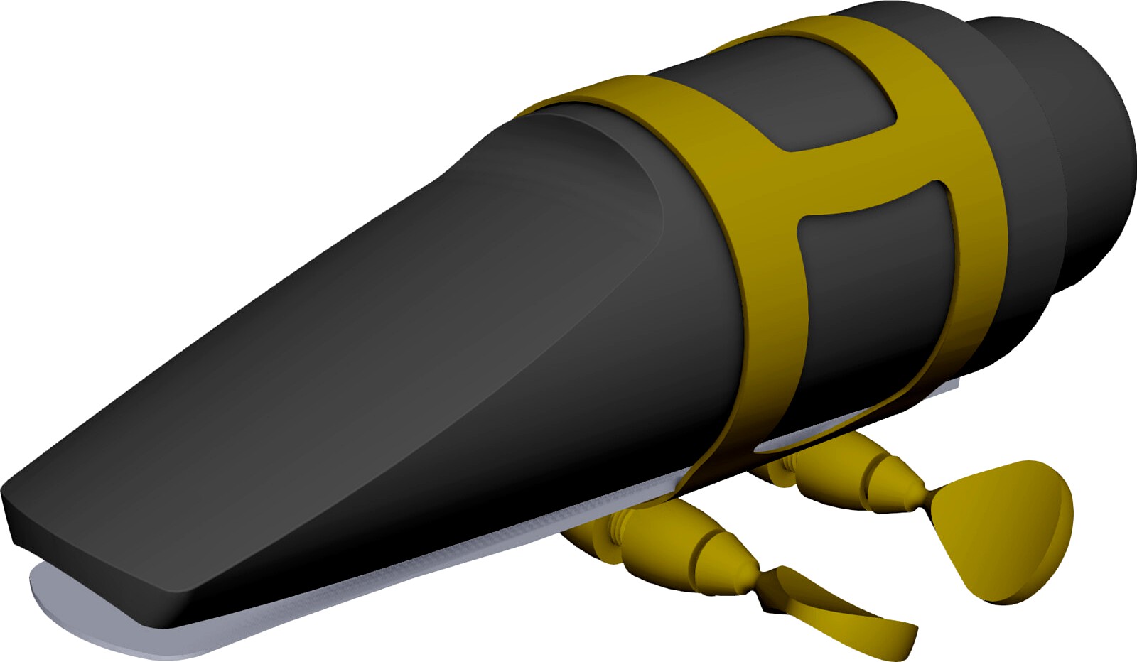 Alto Saxophone Mouthpiece 3D CAD Model