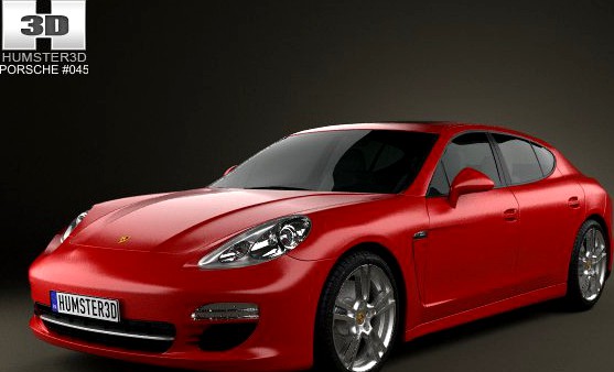 Porsche Panamera 2012 3D Model