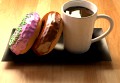 Download free Coffee and Donuts 3D Model