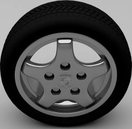Porsche Wheel 3D Model
