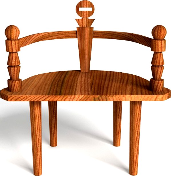 Download free Big Old Chair 3D Model