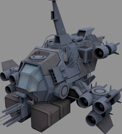 Vandal modular ship 3D Model