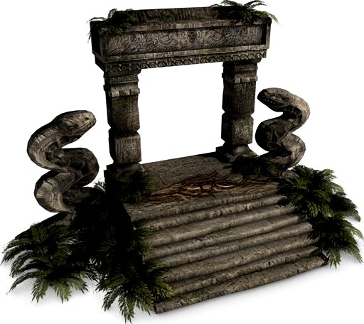 Jungle entrance ruins 3D Model