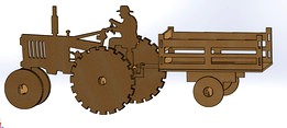 Tractor Acrilico