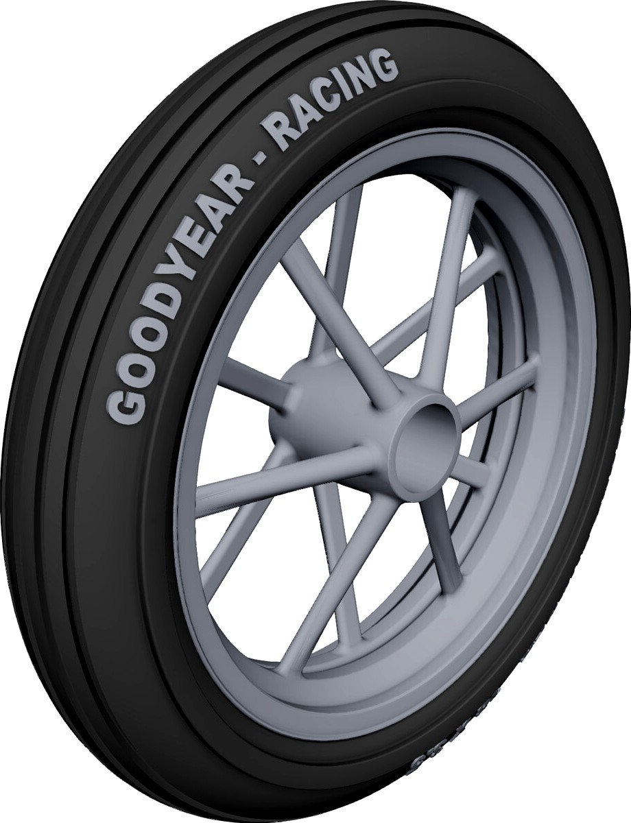 Dragster Front Wheel 3D CAD Model