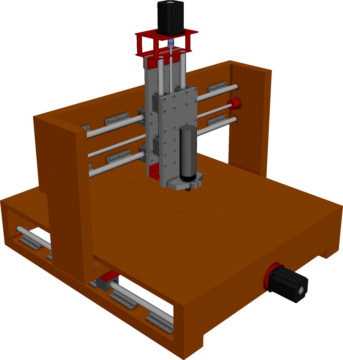 CNC Machine (Router) from Wood 3D CAD Model