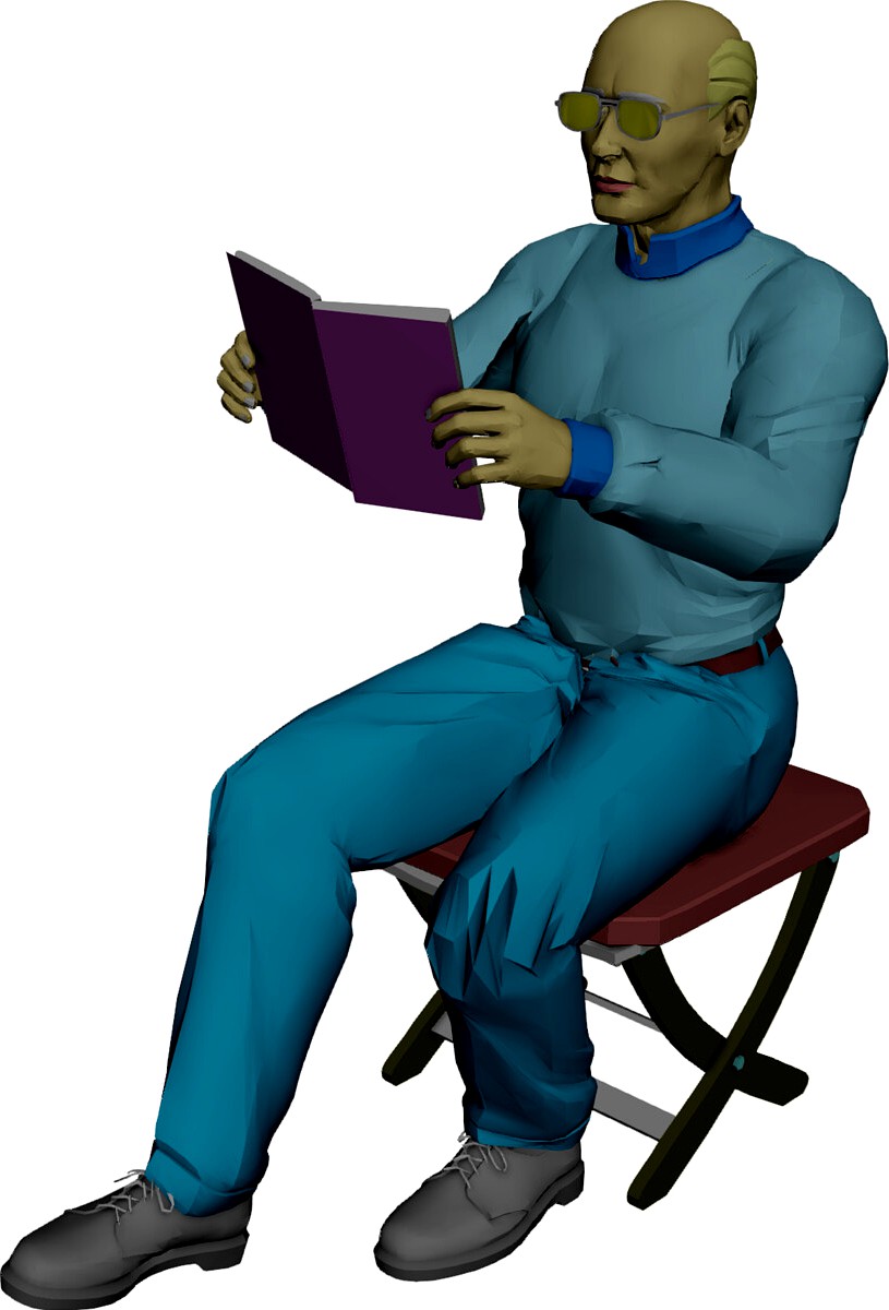 Man with Book