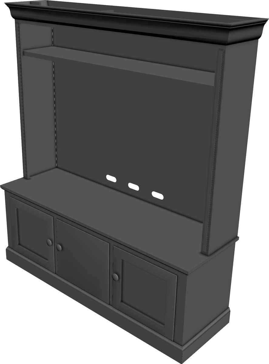 TV Cabinet 3D CAD Model