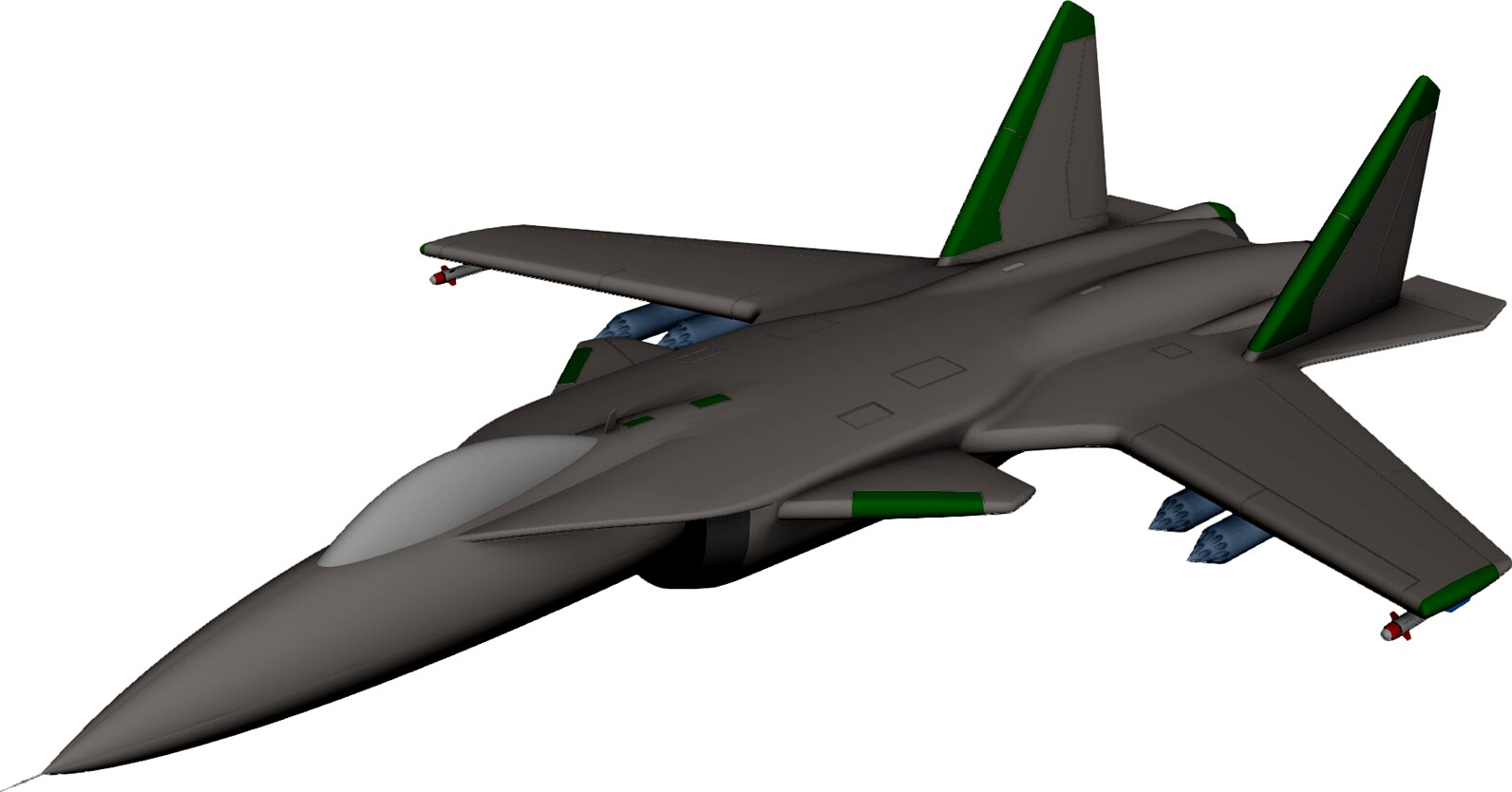 Sukhoi S-37 Berkut Jet 3D CAD Model