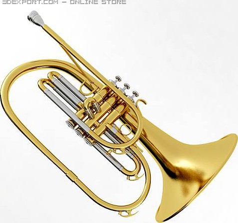 Mellophone 3D Model