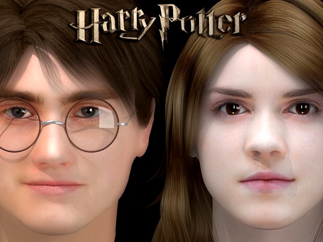 Harry Potter  Hermione 3D Model