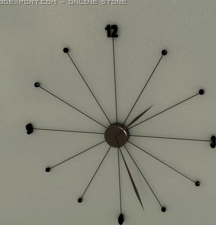 Wall clock 3D Model