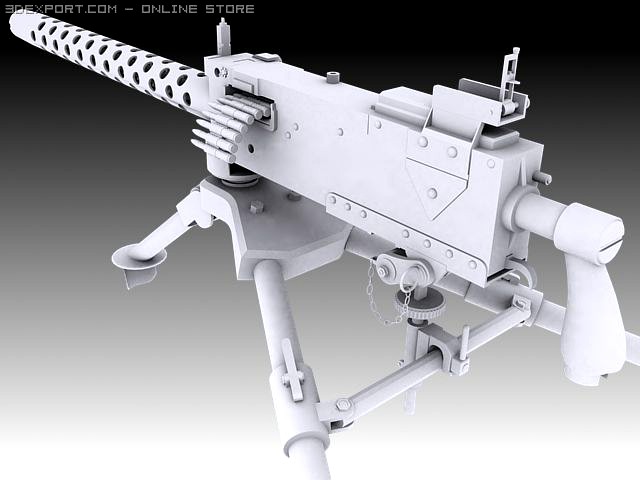 Browning M1919A4 3D Model