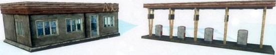 Abandoned Gas Station 3D Model