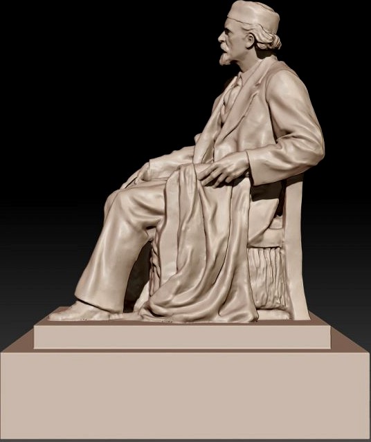 Academician monument 3D Model