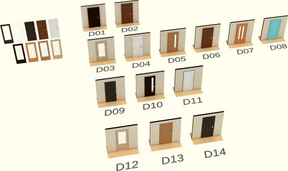 Door set 3D Model