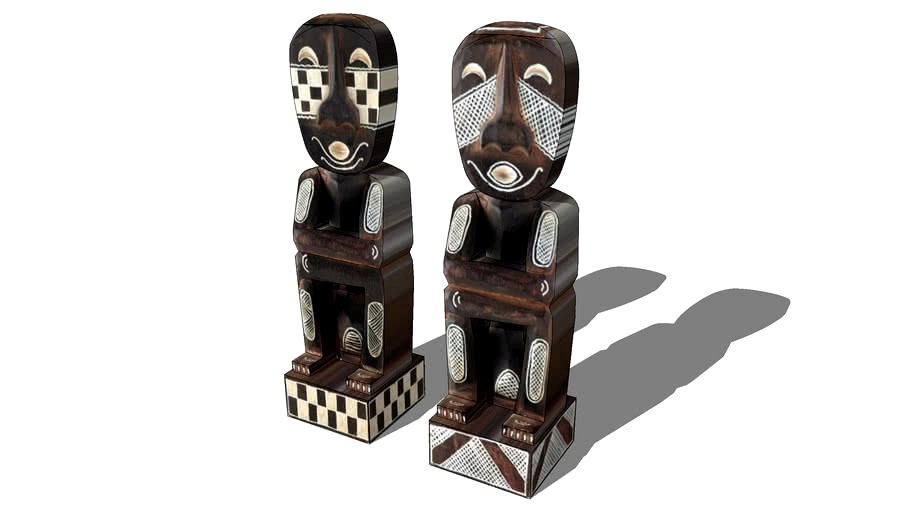 2 statuettes, maisons du monde, ref 131056 prix 39