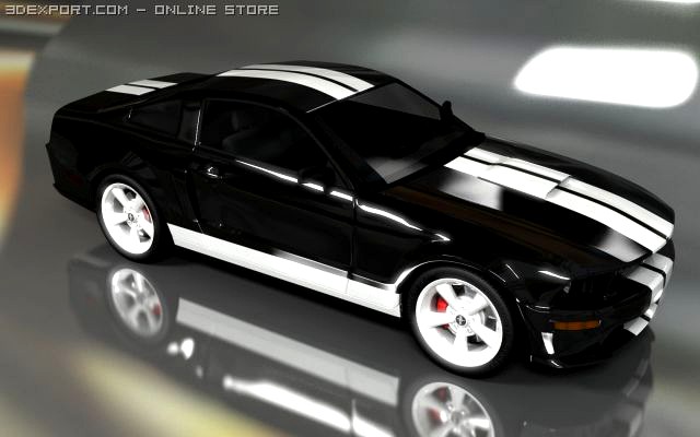 Ford Mustang Shelby GT 2007 3D Model