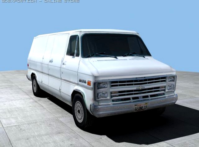 Chevy Sports Van LWB 3D Model