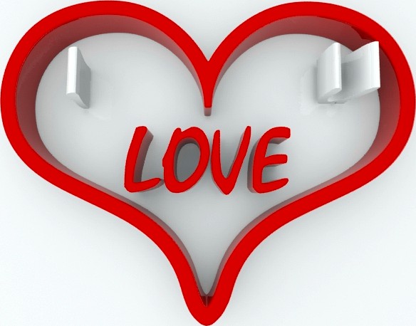 Love heart 3D Model