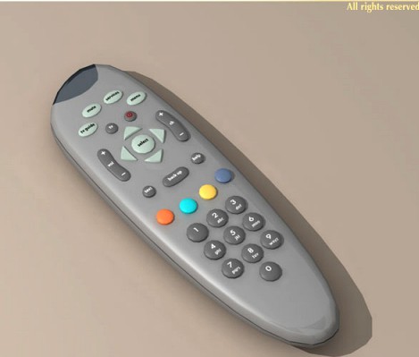 Tv remote 3D Model