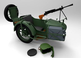 "M-72" collaboration project- "SIDECAR-military version"