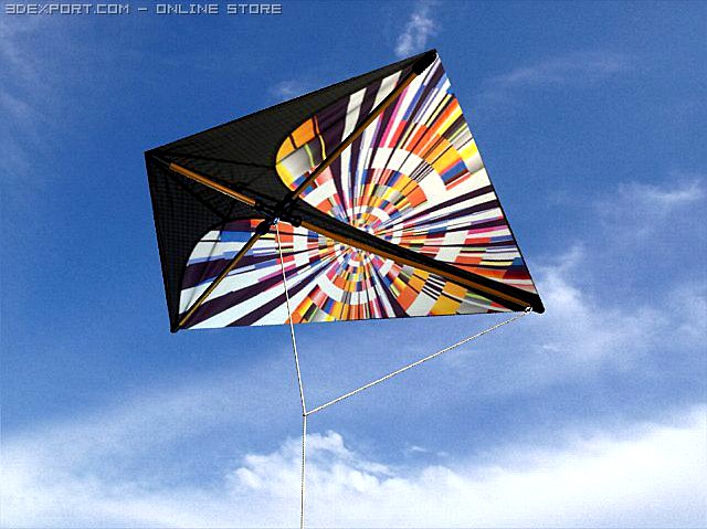 Kite 2 3D Model